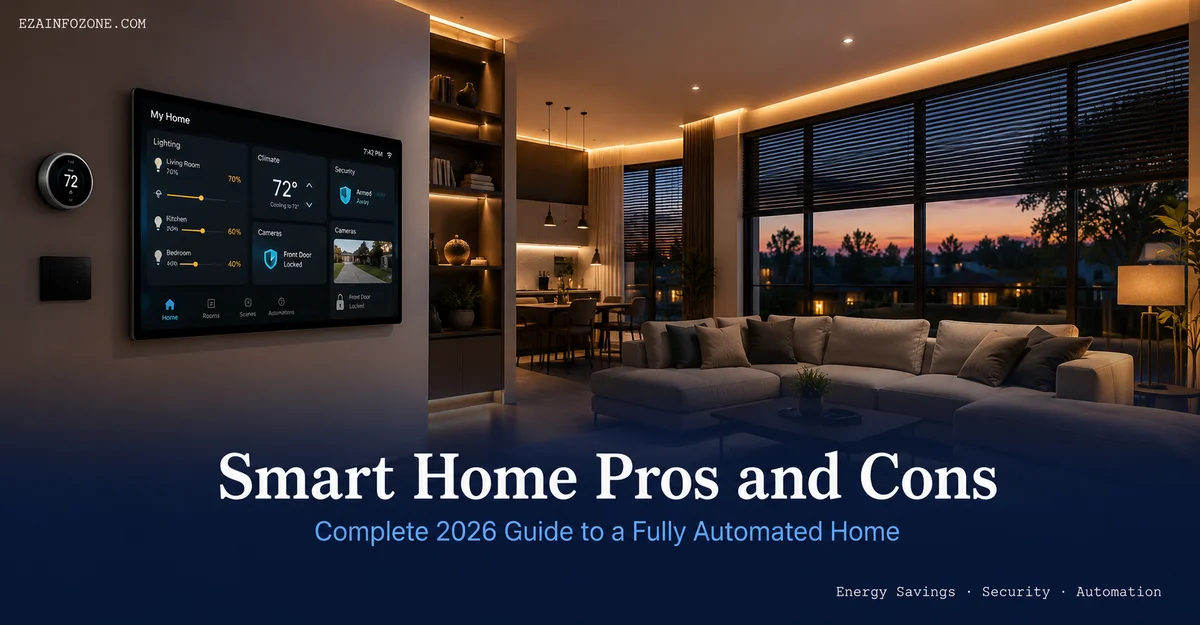 smart home pros and cons fully automated home 2026 guide