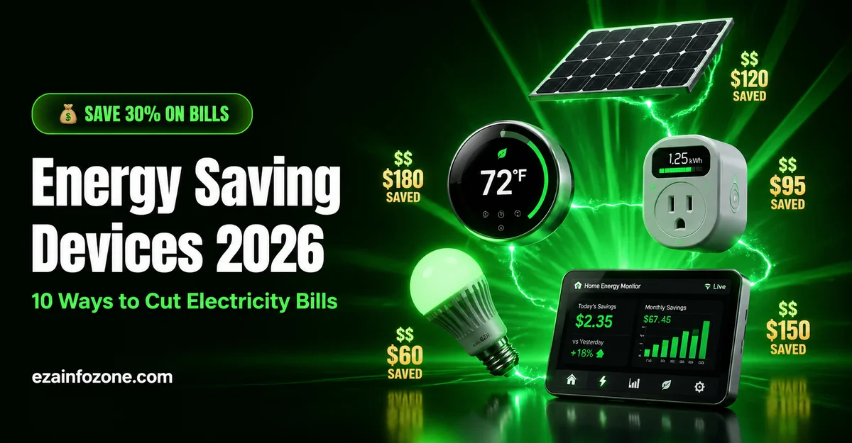 Energy Savings Devices 2026: 10 Ways to Cut Your Electricity Bill by 30% energy saving devices 2026 smart home cut electricity bills